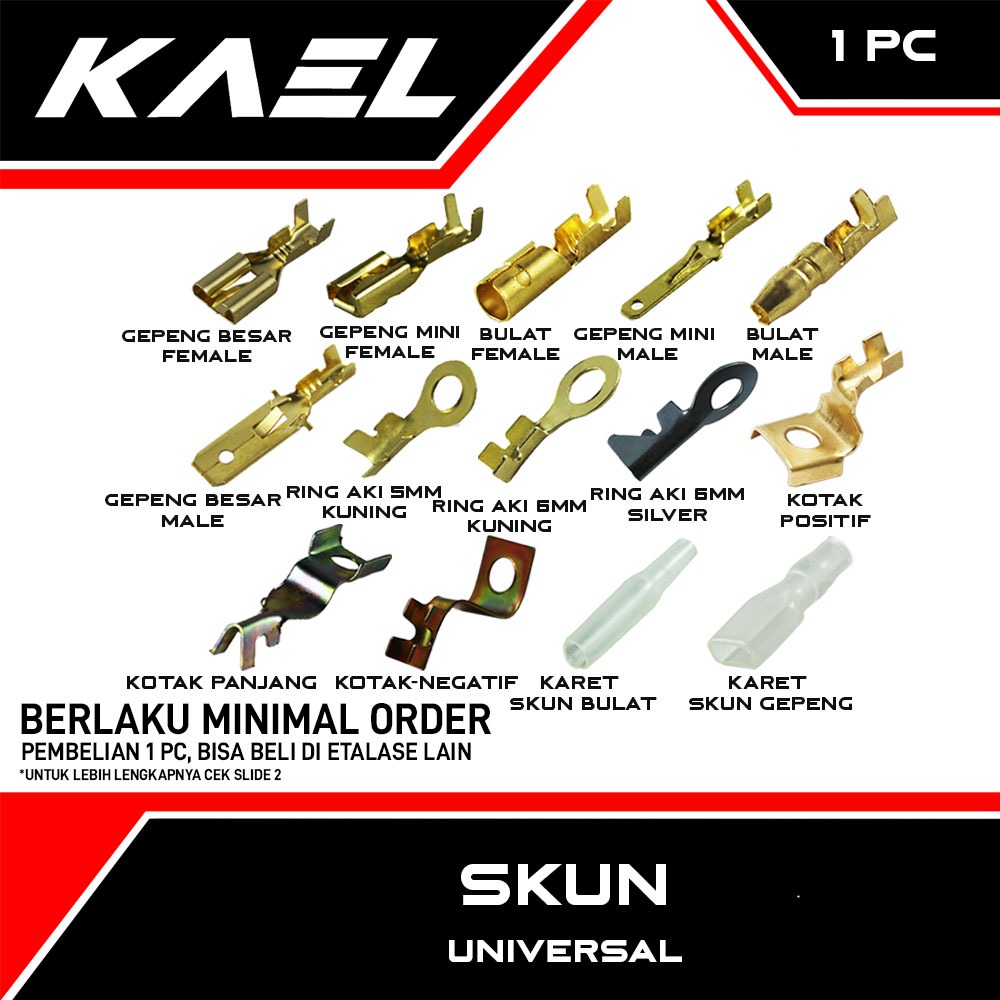 Skun Aki-Gepeng-Bulat-Ring Universal Motor-Mobil Kuning-Silver Mini Jantan-Betina Karet-Cover-Kondom