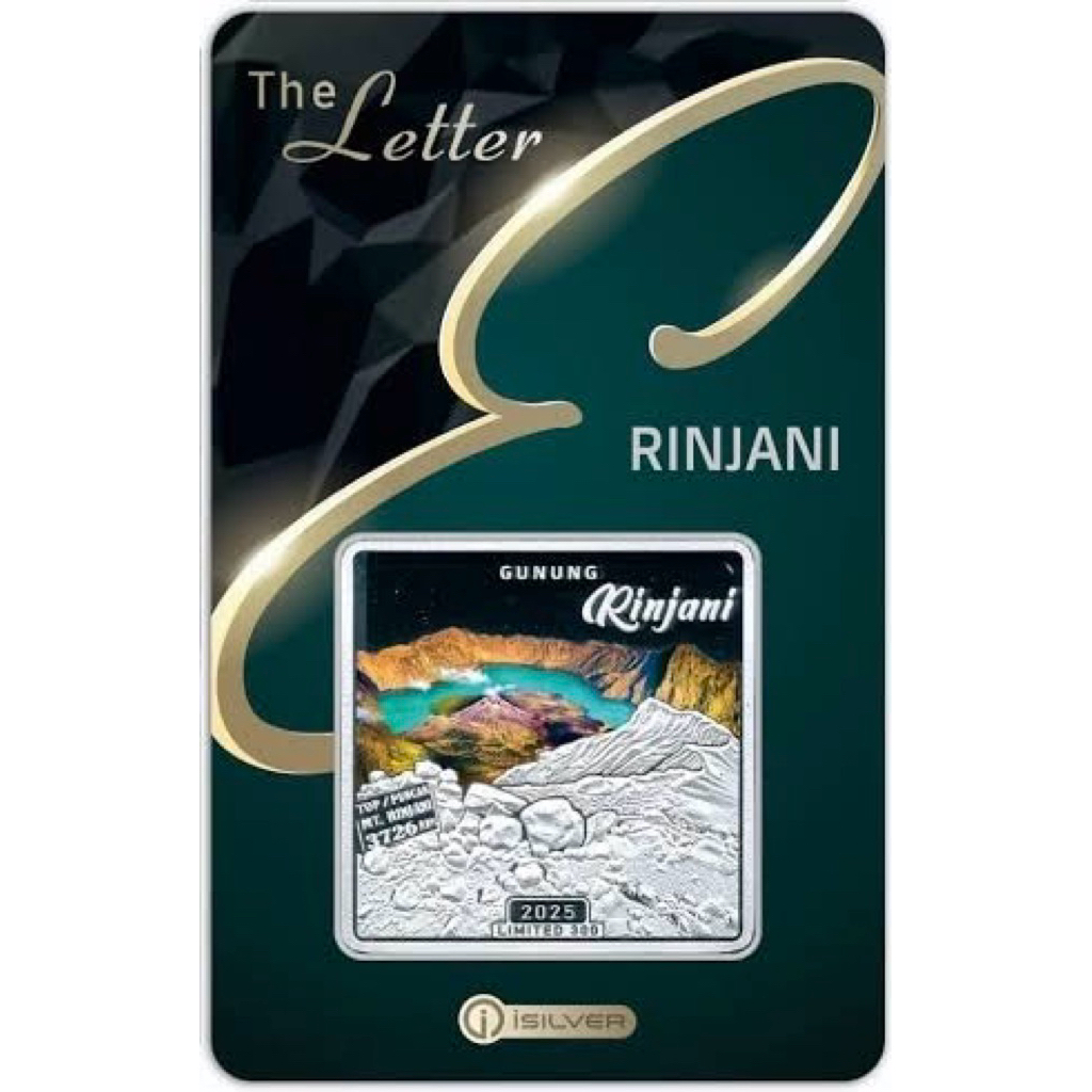 Perak iSilver Rinjani Colorized 1 Oz mintage 300