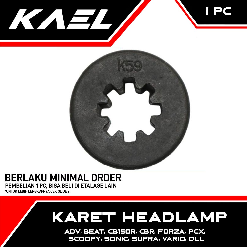 Karet Headlamp BeAT Street K1A & ADV 150 160 & CB150R StreetFire & CBR 150R & CB150X & CBR 250RR & F
