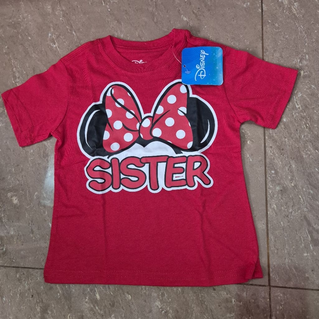 Disney Minnie Mouse Merah Kaos Anak 2T