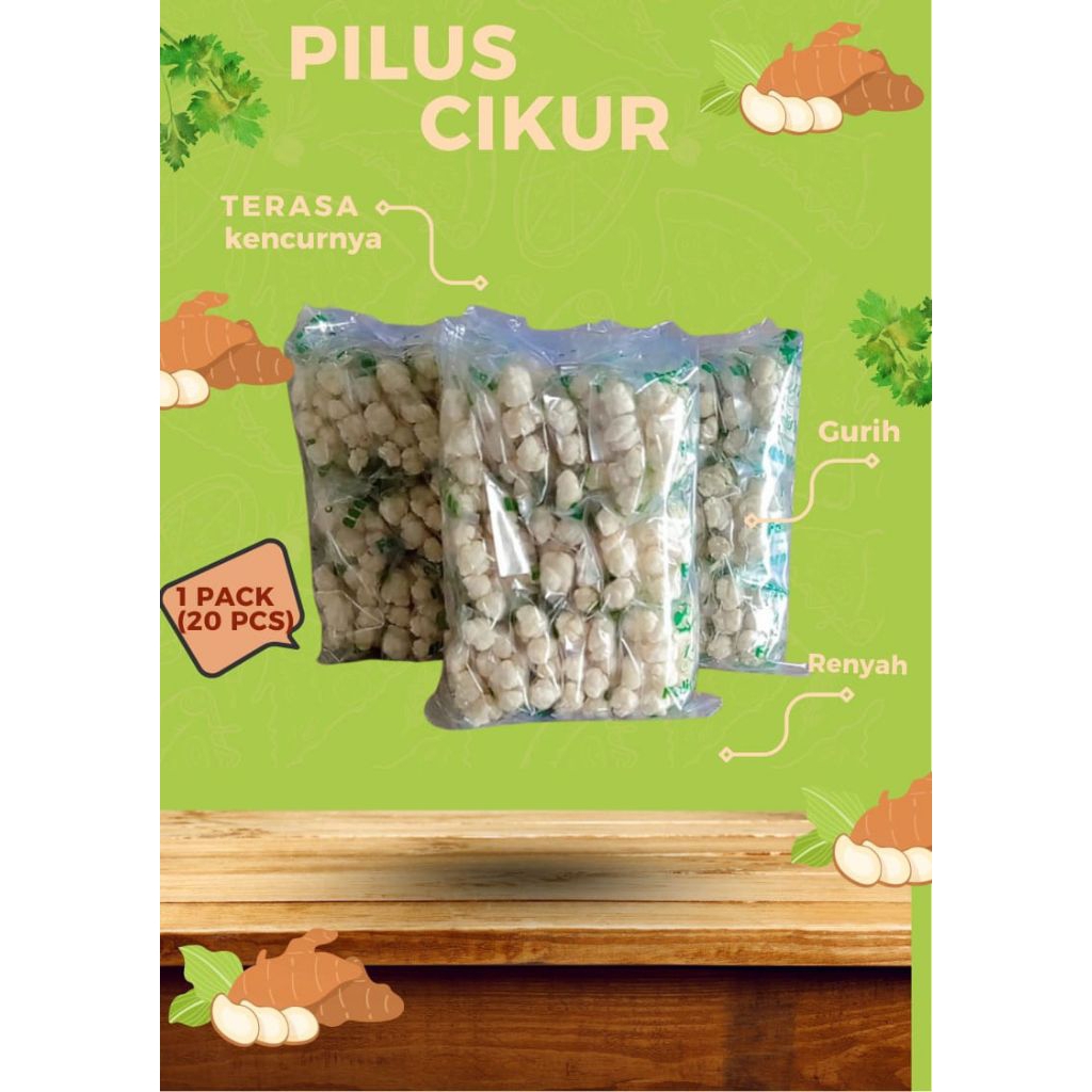 Pilus cikur/Tiktak unyil kemasan 1pak 20pics