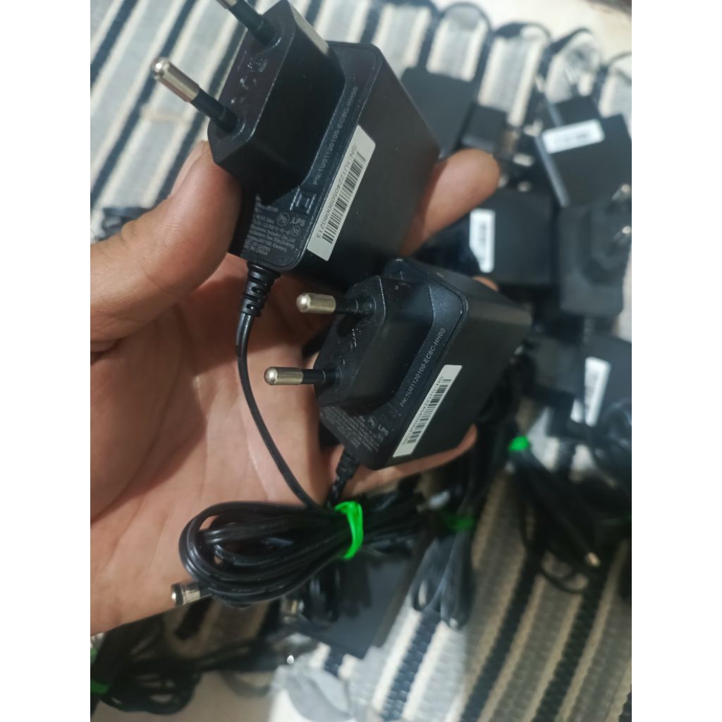 10 pcs adaptor Meic 12V 1A normal doubble test