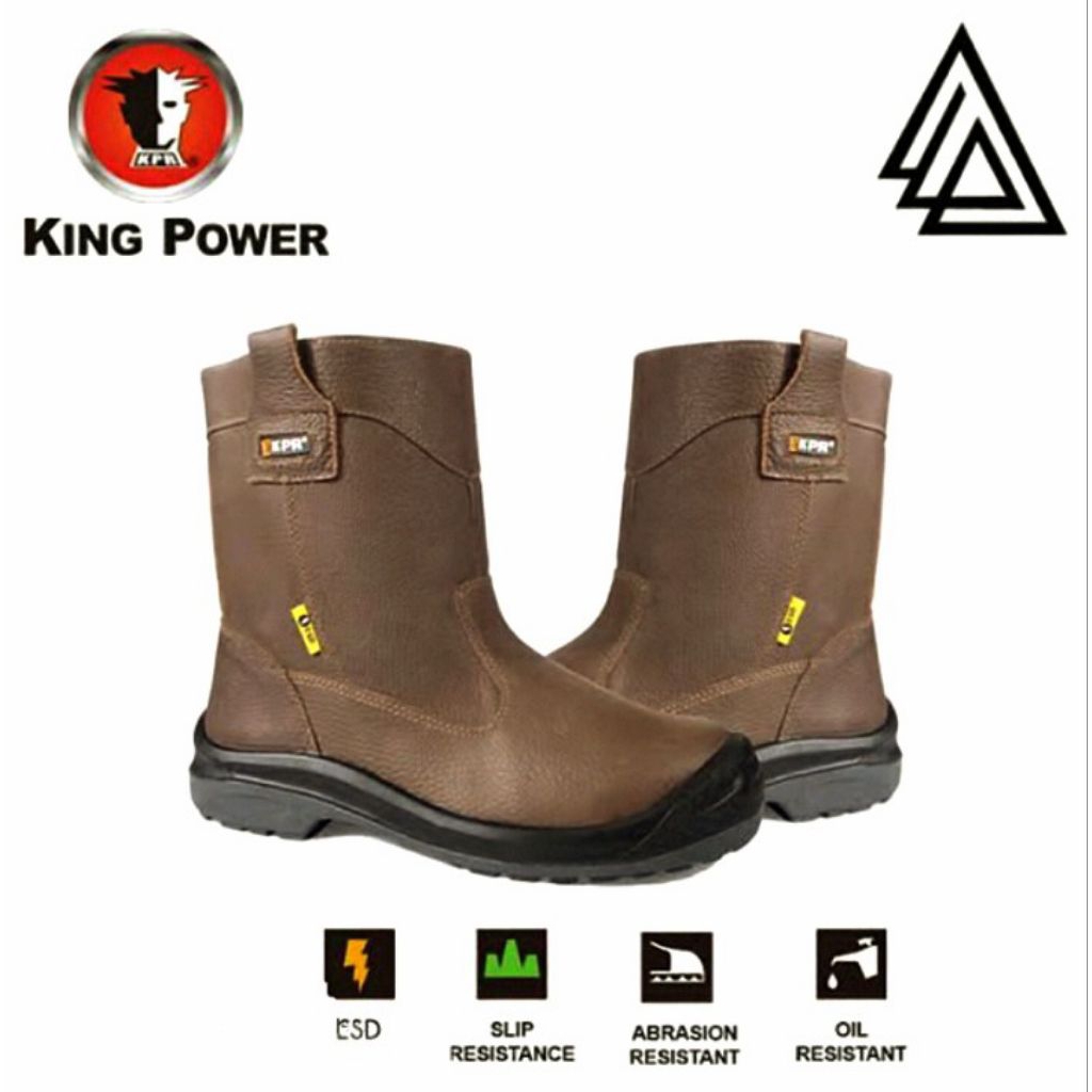 SEPATU SAFETY KING POWER L 805 H/ SEPATU SAFETY SHOES KESELAMATAN KERJA PROYEK DAN PERTAMBANGAN 100%