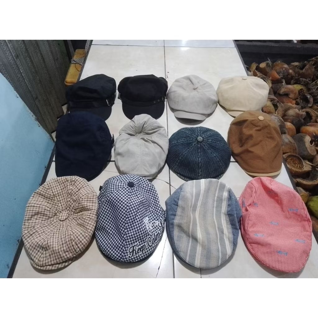Topi Pet flatcap newsboy Vintage Classic Casual Topi copet