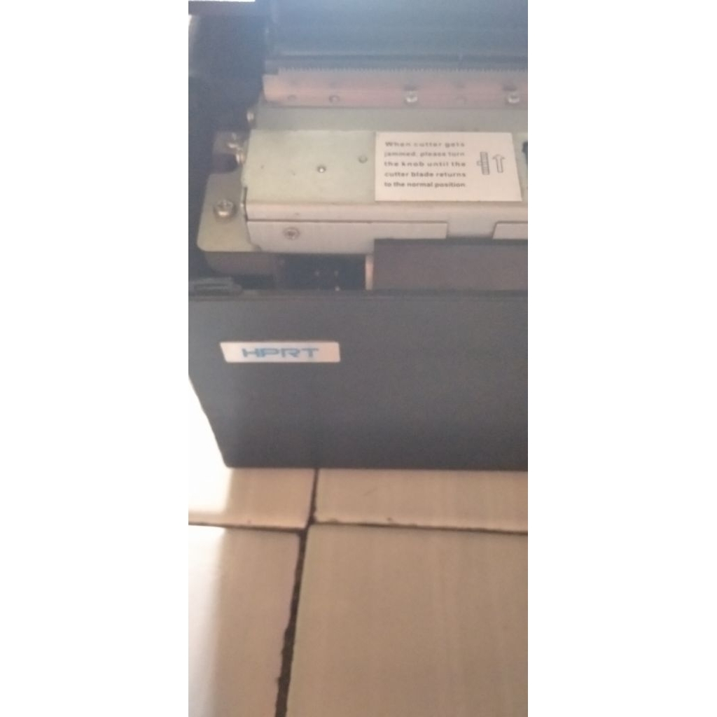 printer label resi struk belanja hprt 806 seken bekas second layak pakai nyala normal.