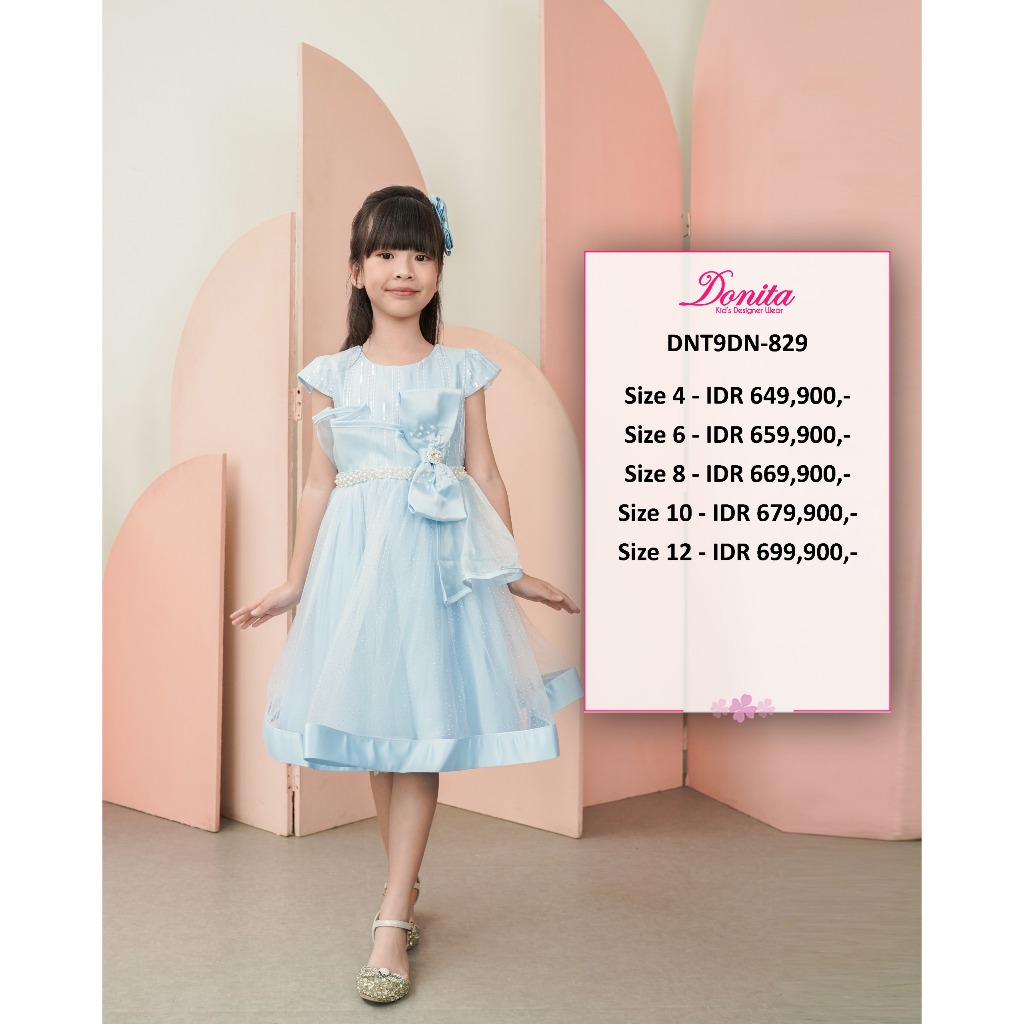 DRESS PARTY ANAK PEREMPUAN BRAND DONITA DN-829