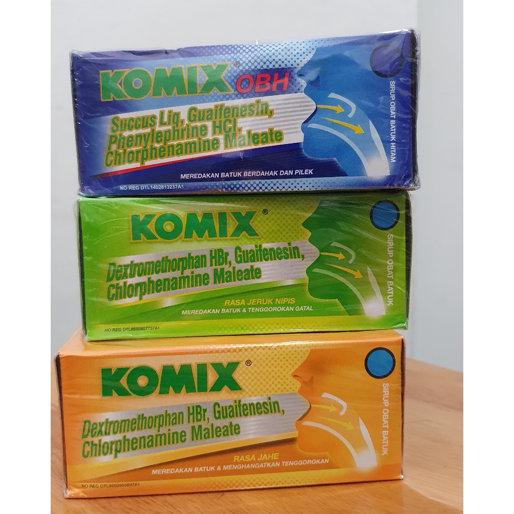 Komix Obat Batuk 1 Box Isi 30 Sachet
