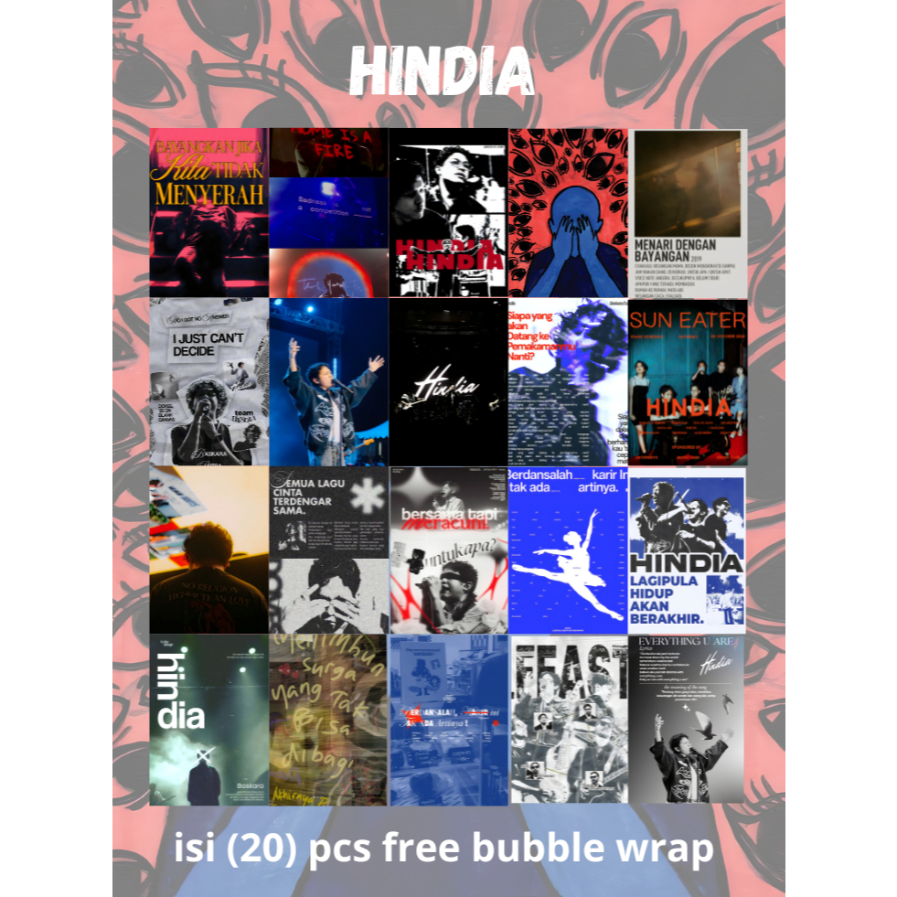 Poster Band Hindia isi (20 pcs)