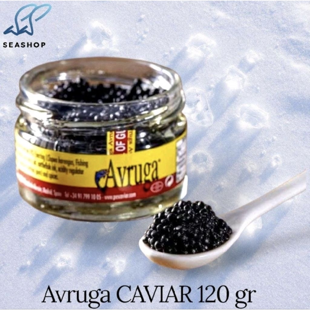 Pescaviar Avruga Caviar 120gr - Smoked Herring Spheres - Black Caviar - Telur Ikan Hitam