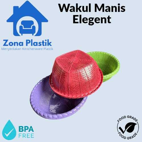 (PAKET HEMAT 4 LUSIN) WAKUL MANIS ELEGENT - BESEK NASI HAJATAN - MARANG/CETING NASI BERKATAN PLASTIK