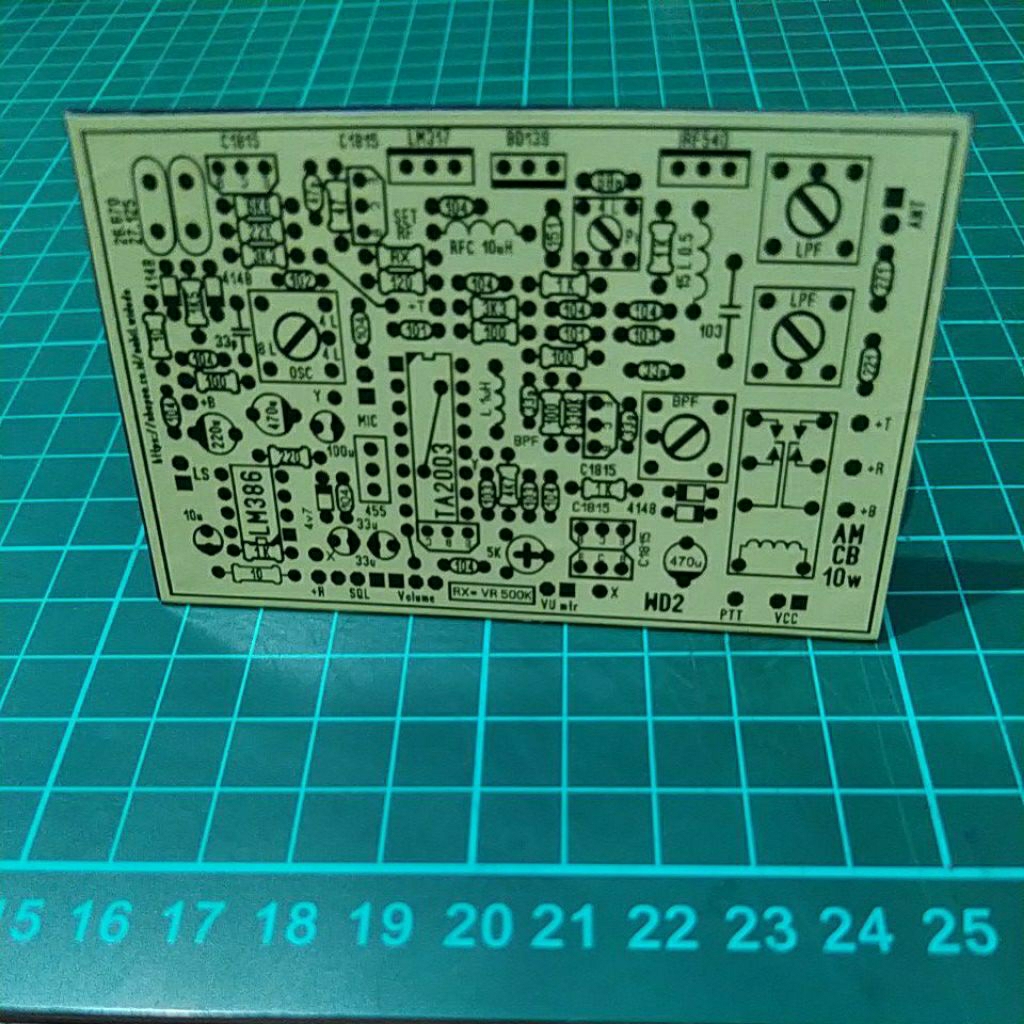 PCB CB AM 11 M 27 Mhz PCB BURAM 10K, PCB Tempel Stiker 12K