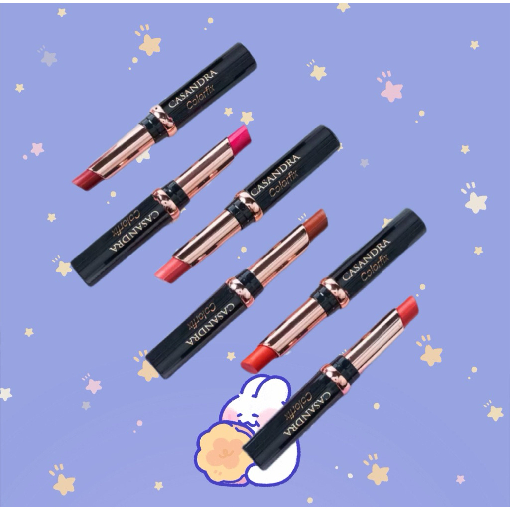 CASANDRA COSMETIC Colorfix Lipstick - Lipstik Matte Tahan Lama Ori Grosir Lipstik Lusinan Murah