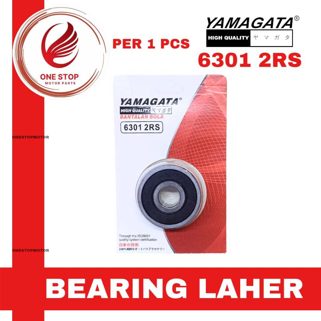 BEARING LAHER RODA DEPAN 6301 2RS YAMAGATA - BANTALAN BOLA / BERING LAHAR RODA 6301 2 RS