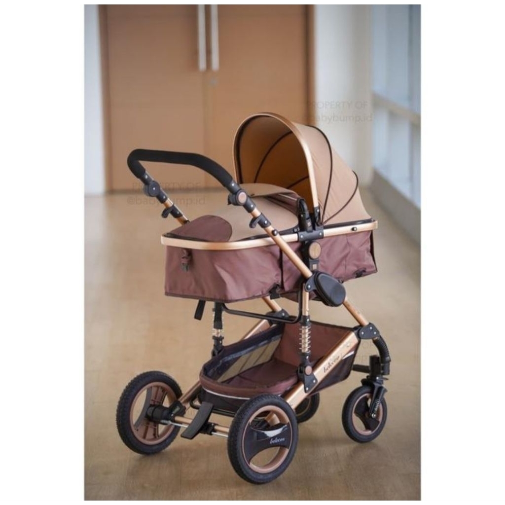 STROLLER BAYI BELECOO KERETA DORONG BAYI (PRELOVED) - BROWN