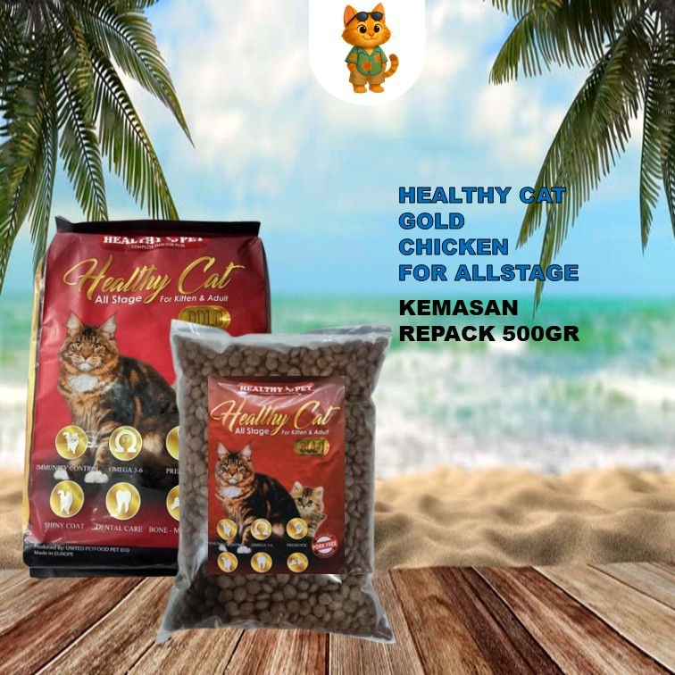 Makanan Kucing Healthy Pet All Stage 500gr Healthy Pet Gold