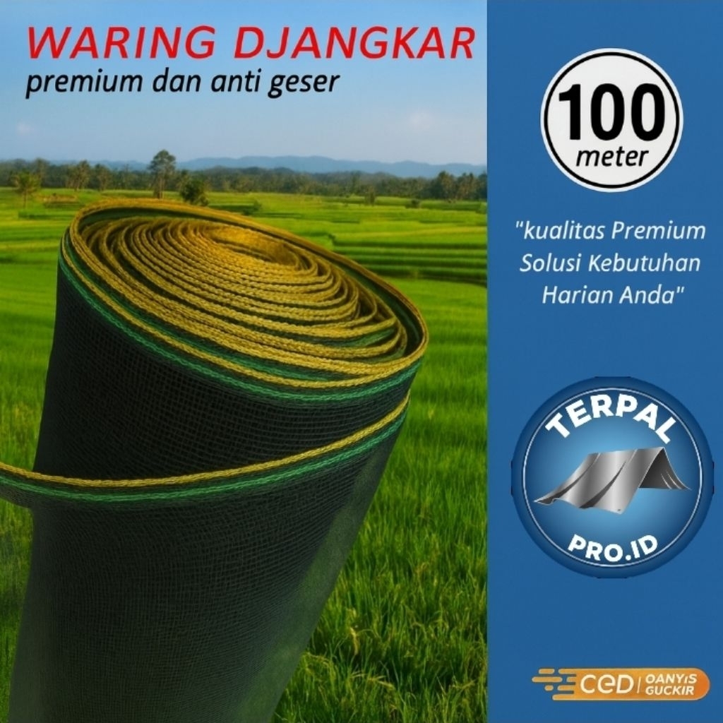 TERPAL PRO.ID - Waring 1 Roll 100 Meter| Waring 1 Roll 50 Meter|Waring 1 Roll 25 Meter | Bahan Awet