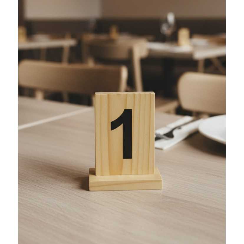 Nomor meja cafe kayu jati belanda ( nomor saja tanpa logo )