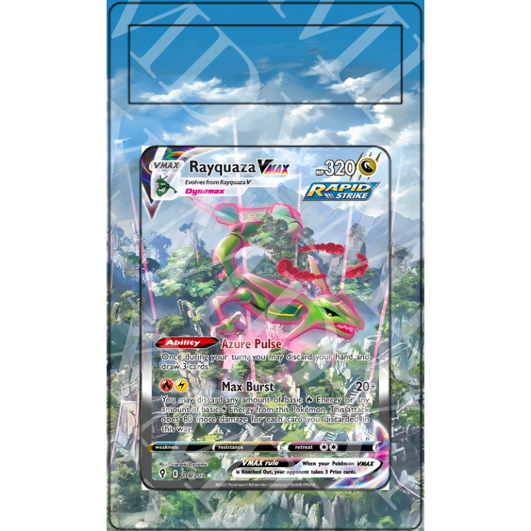 Rayquaza VMAX #218 Pokemon Evolving Skies (Extended Art)