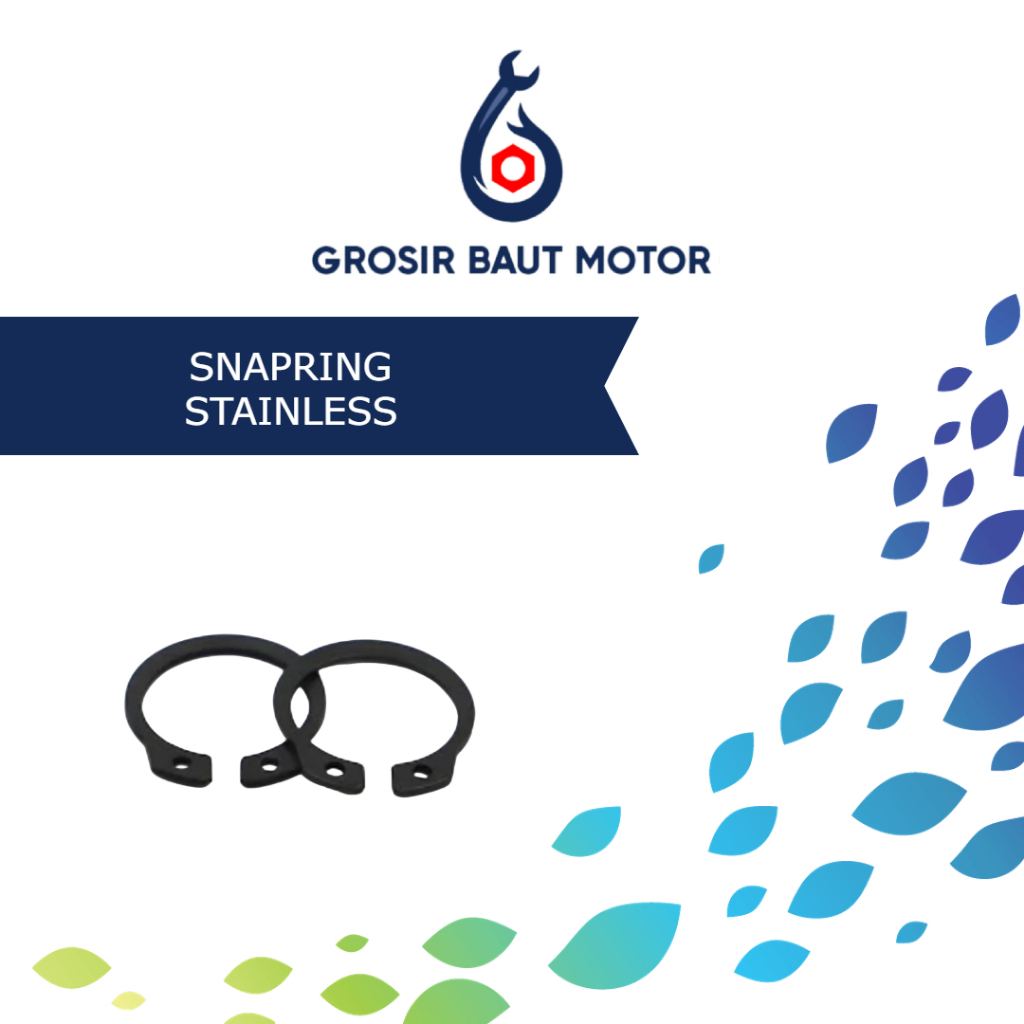 Snapring Stainless Hitam S 9 10 12 14 15 16 17 18 19 20 22 50 55 Circlip Ring Clip Klip Retaining Sn