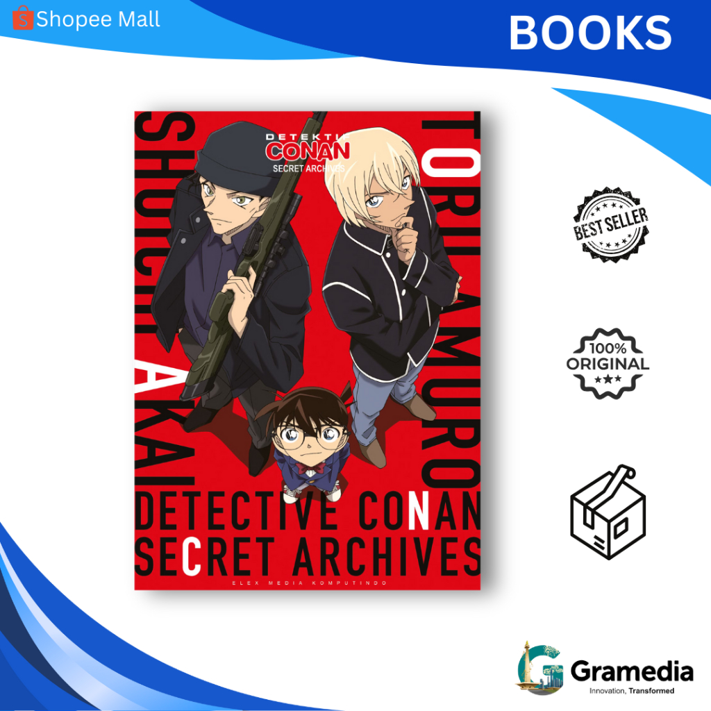 Gramedia MKG - Komik Detektif Conan Secret Archives 02 Shuichi Akai & Toru Amuro (Aoyama Gosho)