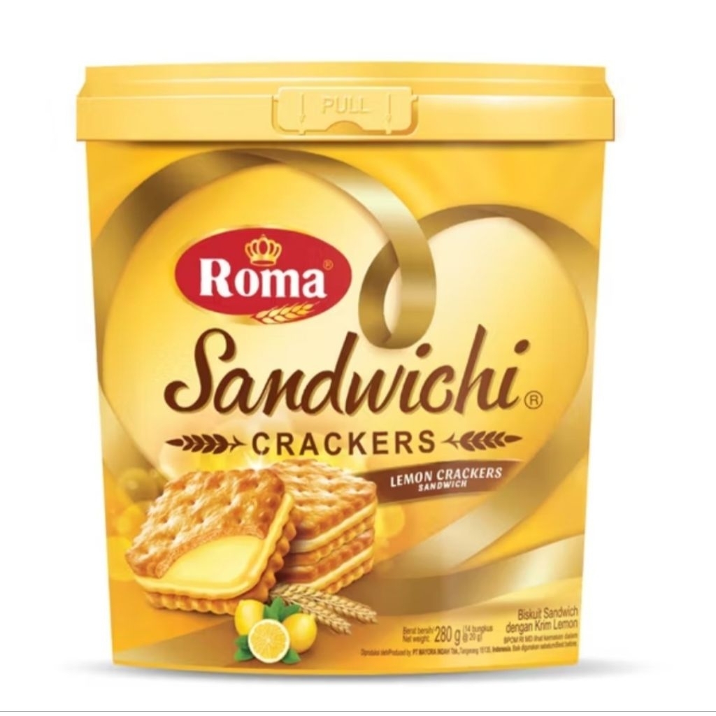 BISKUIT ROMA SANDWICHI LEMON FESTIVE JAR