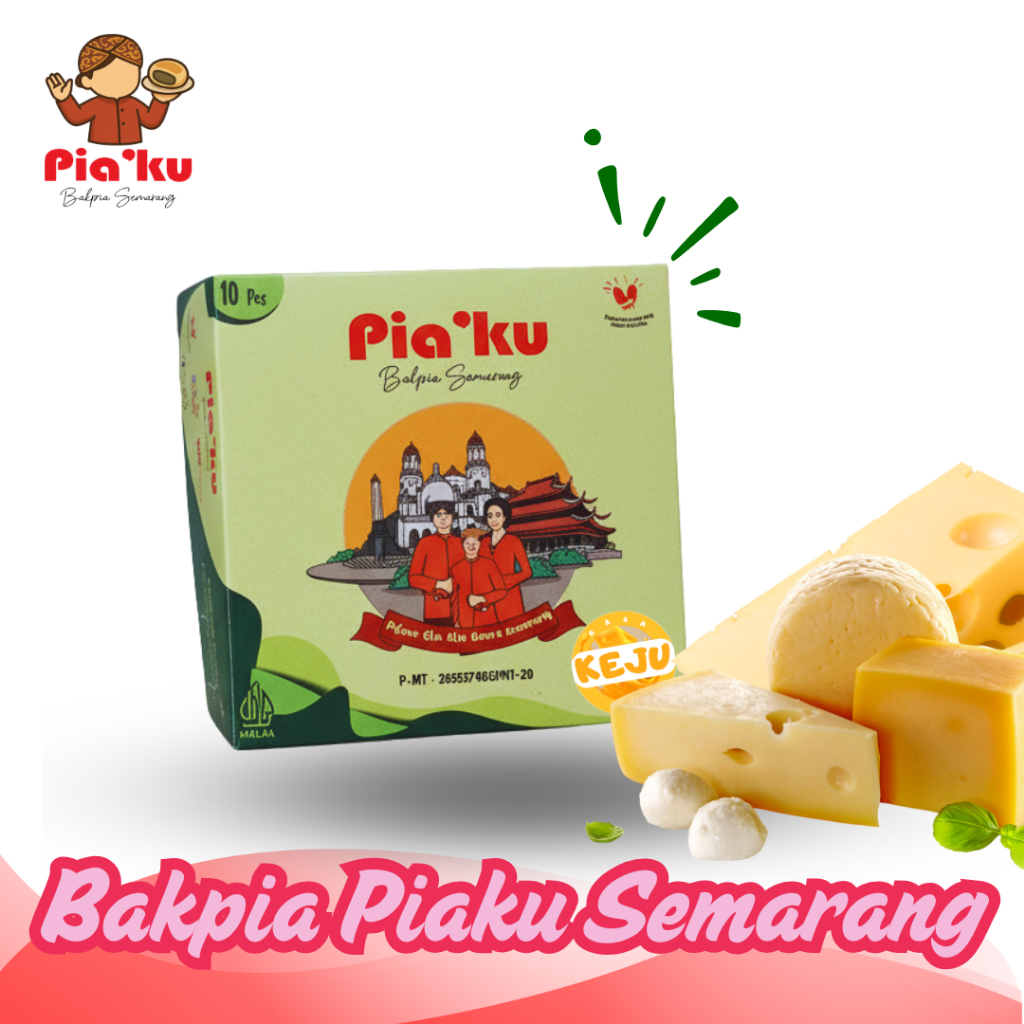 Bakpia Piaku Semarang - Rasa Keju Isi 10 Biji