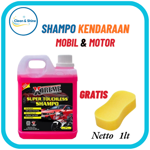 Shampo Motor 1 Liter Super Touchless/ Shampo Tanpa Sentuh 1 Liter