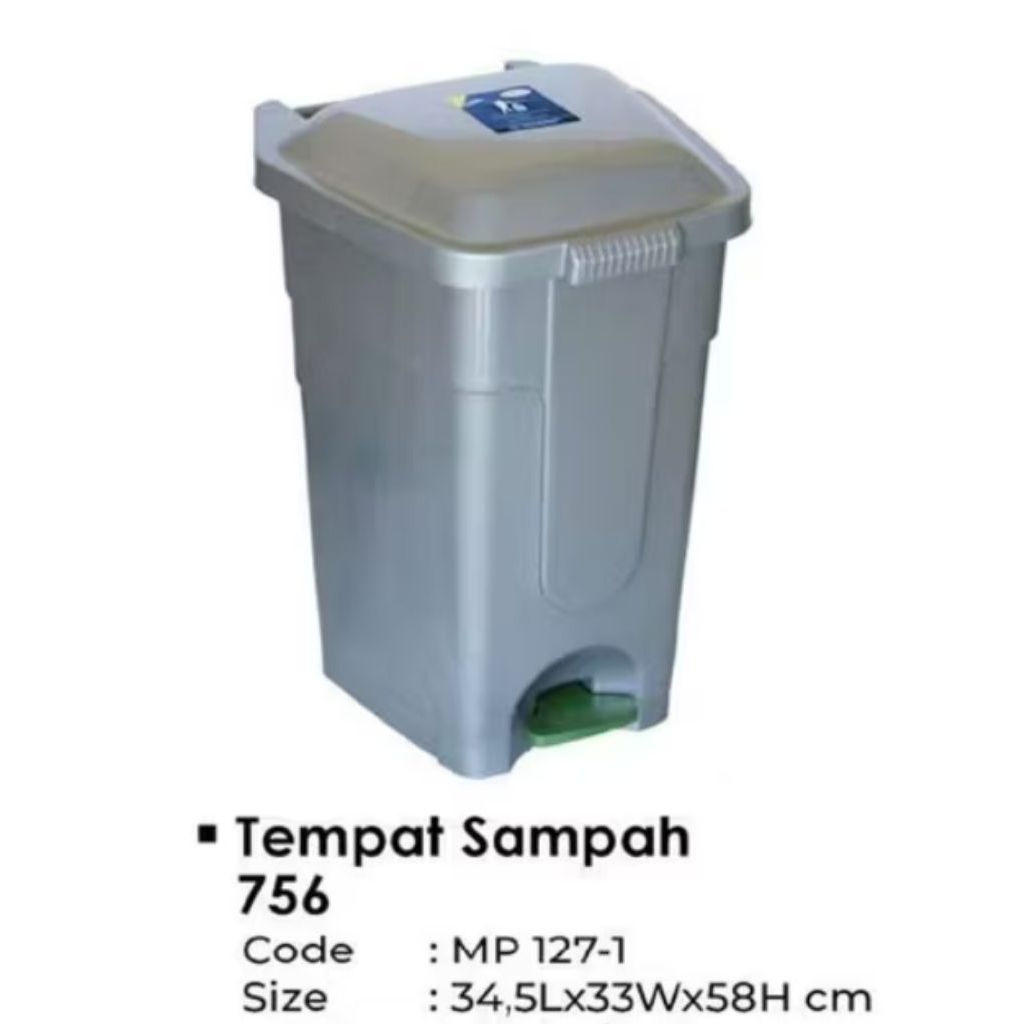 Kotak Tempat Sampah Injak Besar 50L MPW | Kotak Sampah Injak Besar