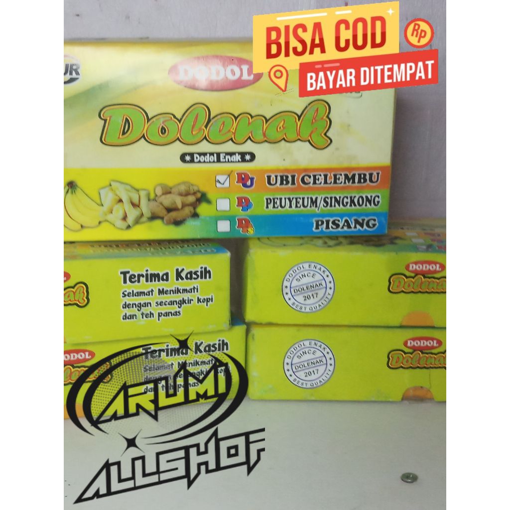 Dodol Ubi cilembu khas kota bandung 500 gram ( 1 box )