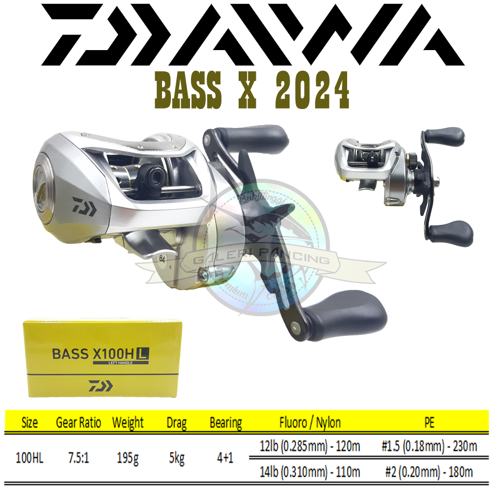 Reel BC Daiwa Bass X 100HL 2024 Handle Kiri