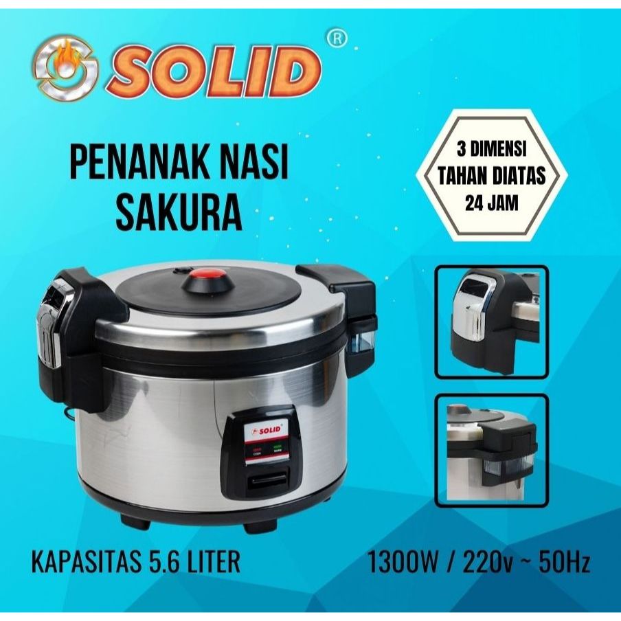SOLID Rice Cooker 3D SAKURA 5.6 Liter