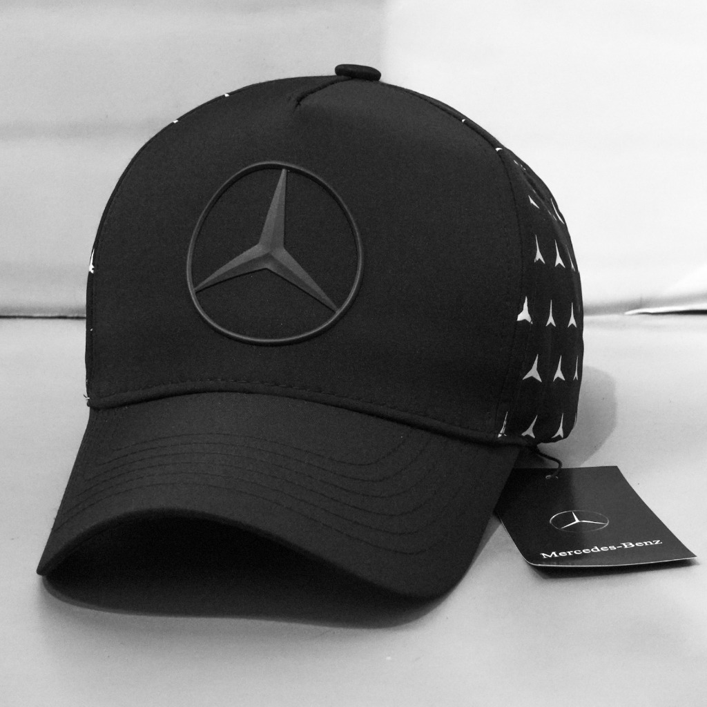 Topi Mercedes Benz Kulit Topi Baseball Pria Import Mirror Original