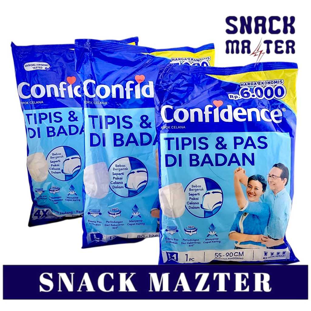 Confidence Popok Dewasa - Confidence Popok Celana Dewasa Sachet