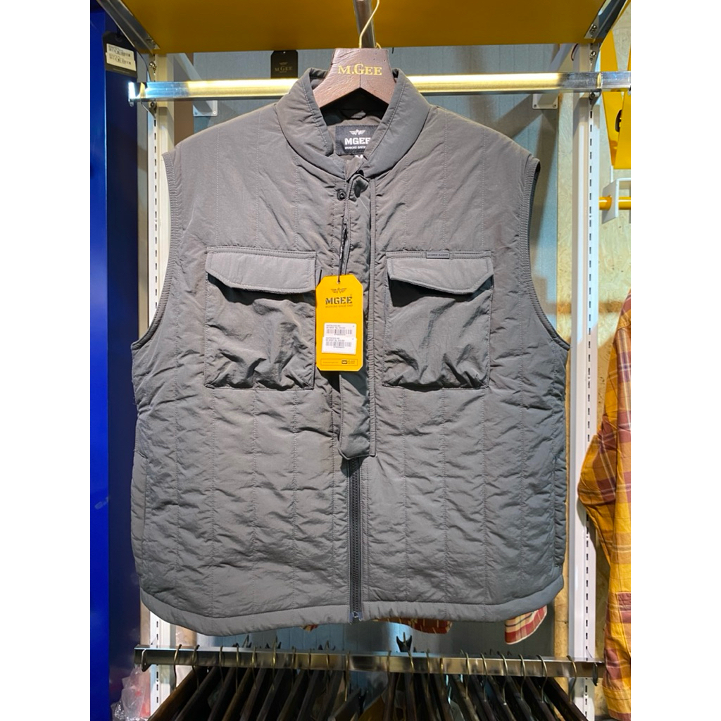Rompi Mgee Vest Mgee Dark Grey Original Wazton CKSL 003 Dk.Grey