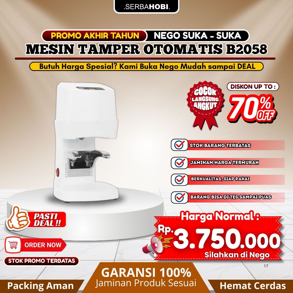 Electic Coffee Tamper Machine / Mesin Tamper Otomatis / Tamper Kopi Espresso