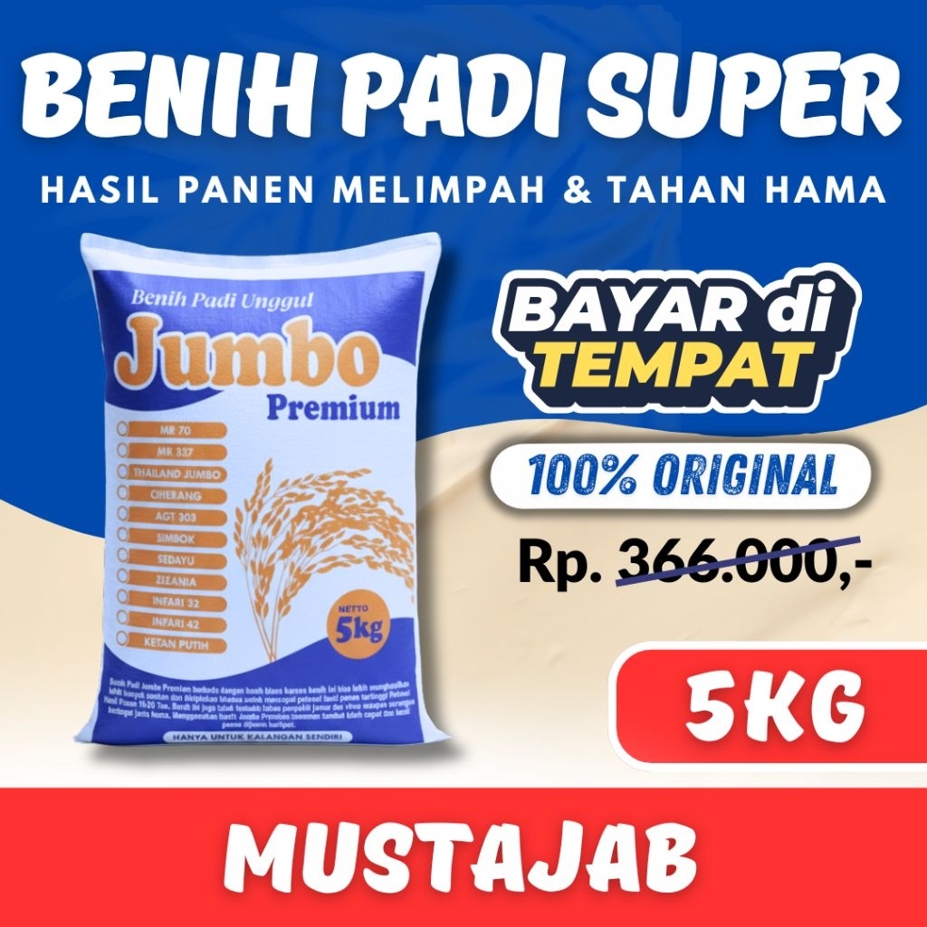 Bibit Padi Unggul Mustajab 5kg
