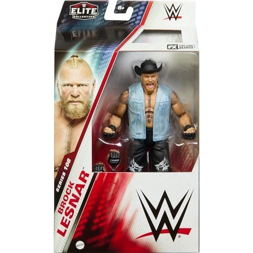 Mattel WWE Elite Collection Action Figure & Accessories, Series #108 Brock Lesnar 6-inch Collectible