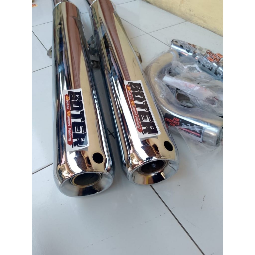 KNALPOT BOBOKAN TYPE BOTER YAMAHA RX-KING, RX-SPESIAL,RX-100