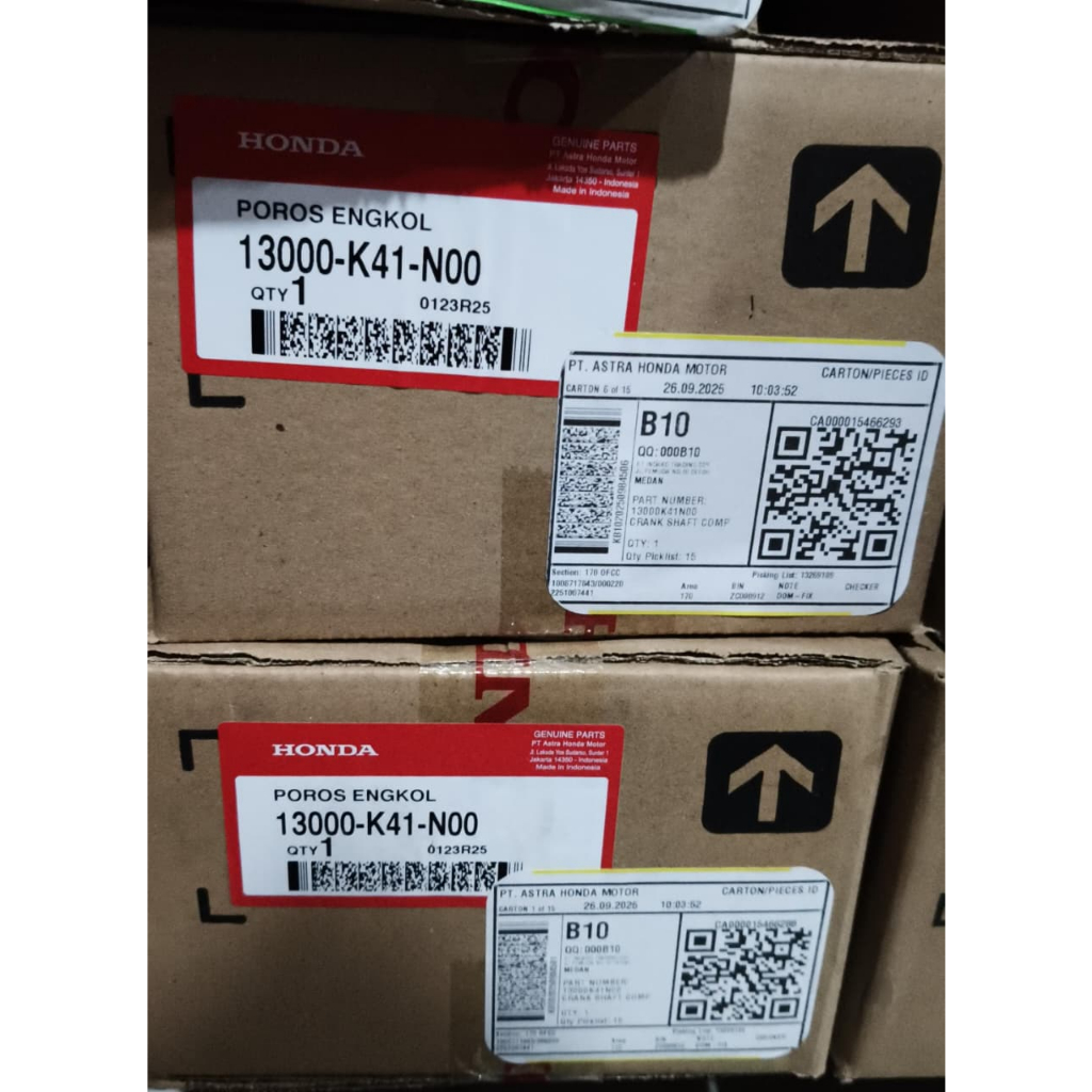 Kruk As, Stang Seher Set, Crank Shaft Honda Suprax 125 FI K41, Blade 125 FI 13000-K41-N00