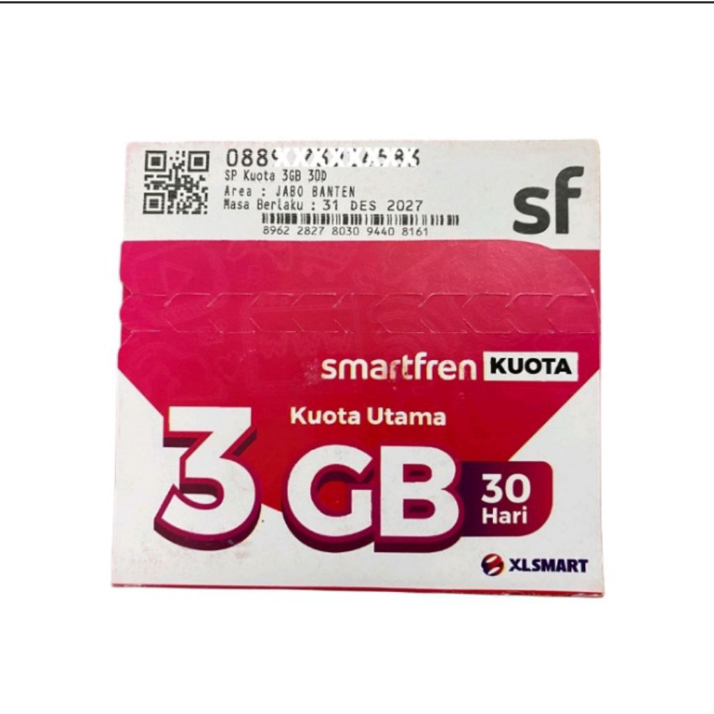 kartu Perdana Smartfren 3gb 30hari fresh wa siap pakai