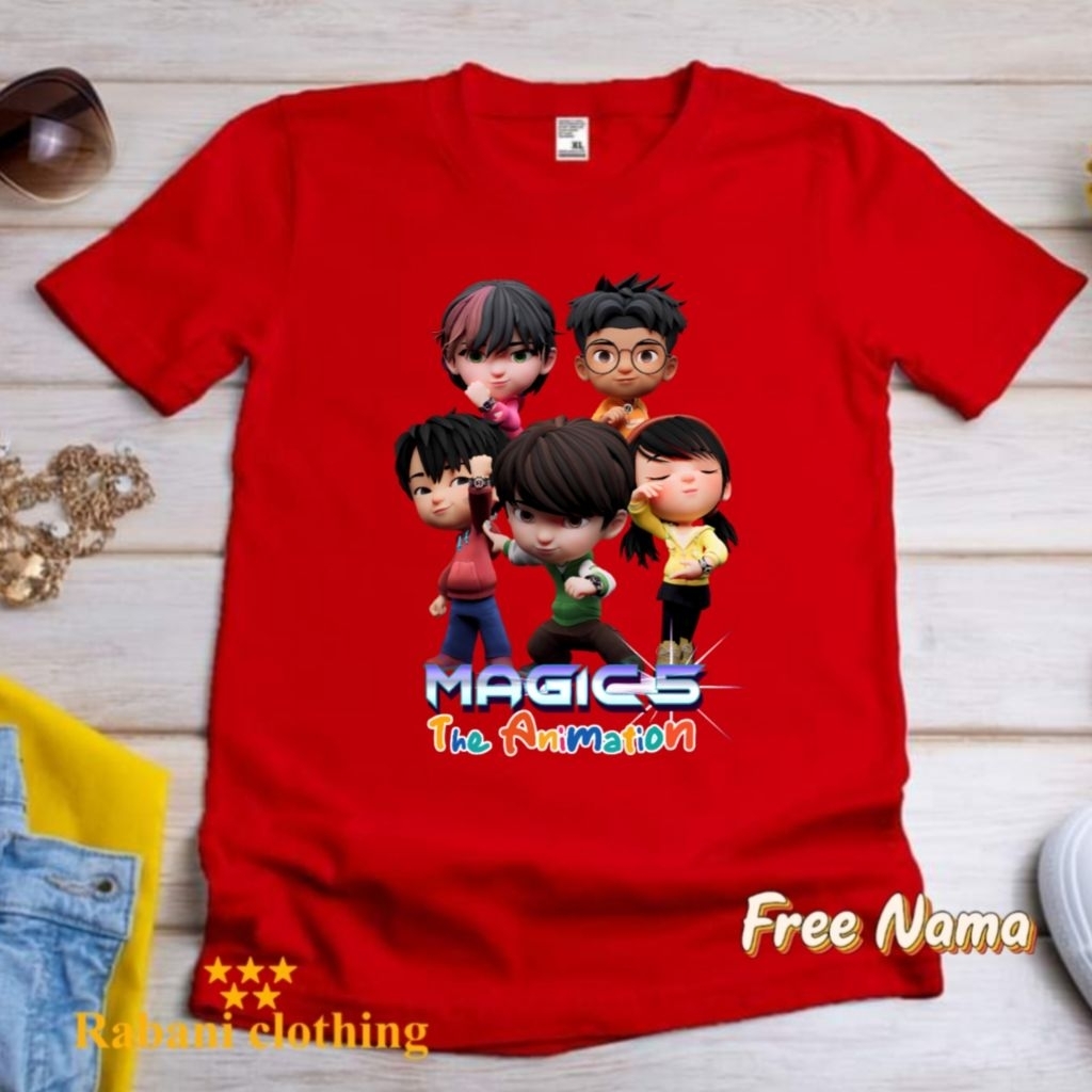 Baju magic 5 the animation kaos anak