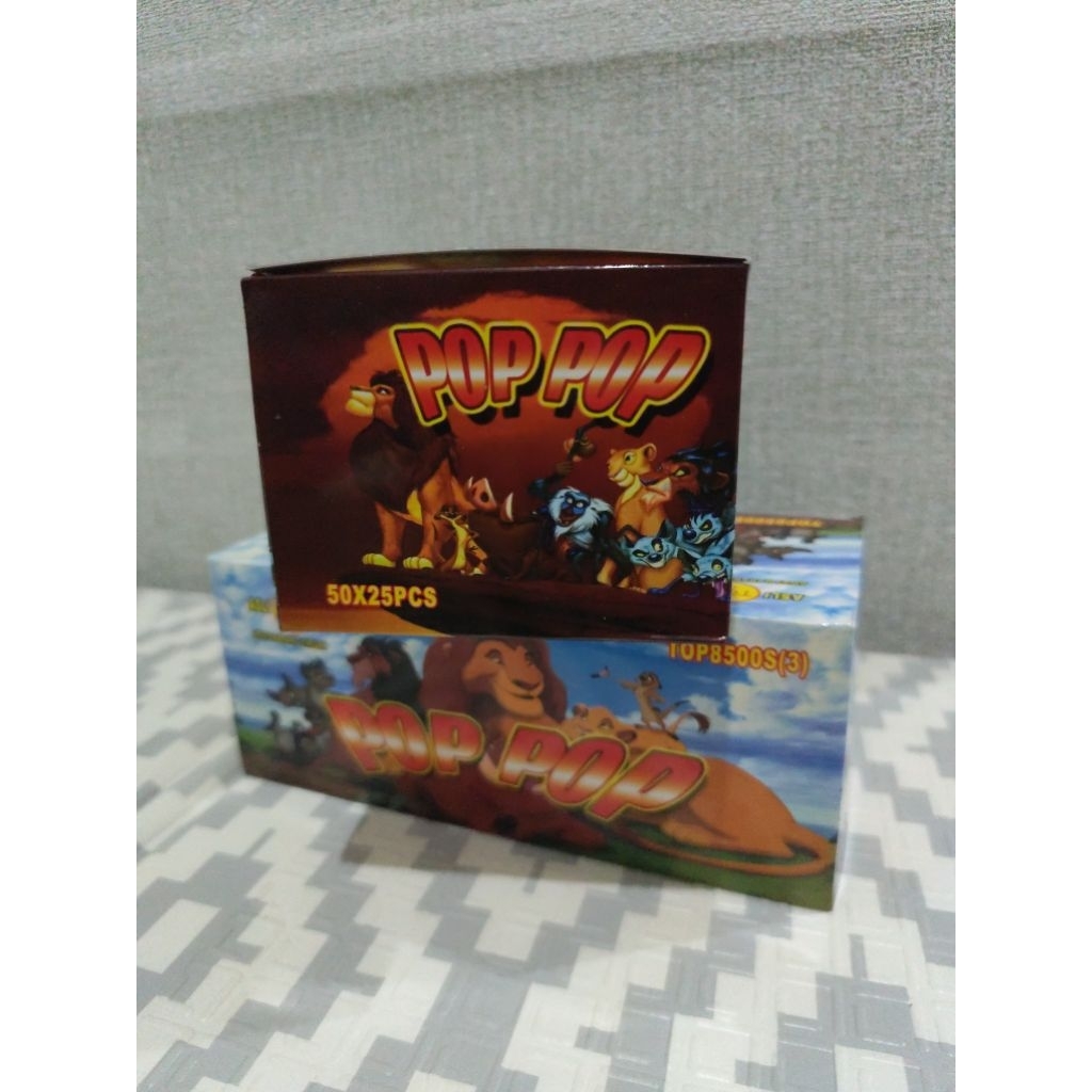 Mainan pop bawang ajaib 1 Dus isi 50 kotak x 25 pcs