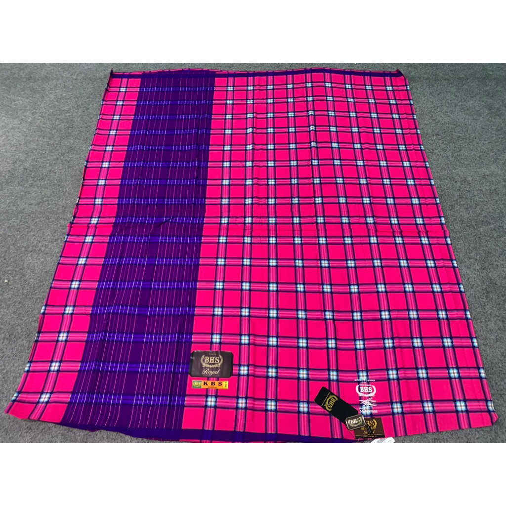 SARUNG BHS ROYAL KBS PINK FULL SUTRA SERI TERAKHIR LANGKA