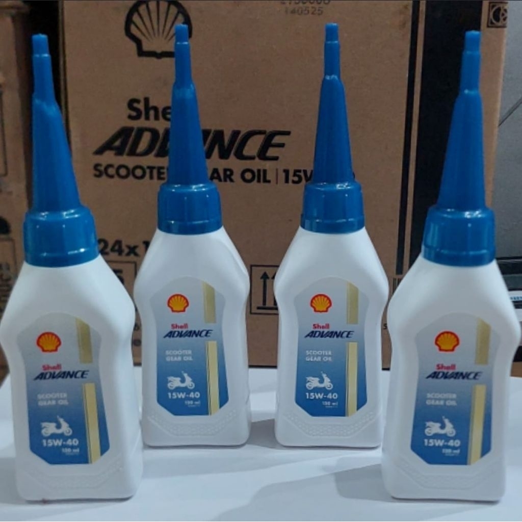 OLI GARDAN , OLI GEAR , OLI TRANSMISI SEMUA MOTOR MATIC SHELL ADVANCE GEAR OIL 15W/40 SCOOTER GEAR O