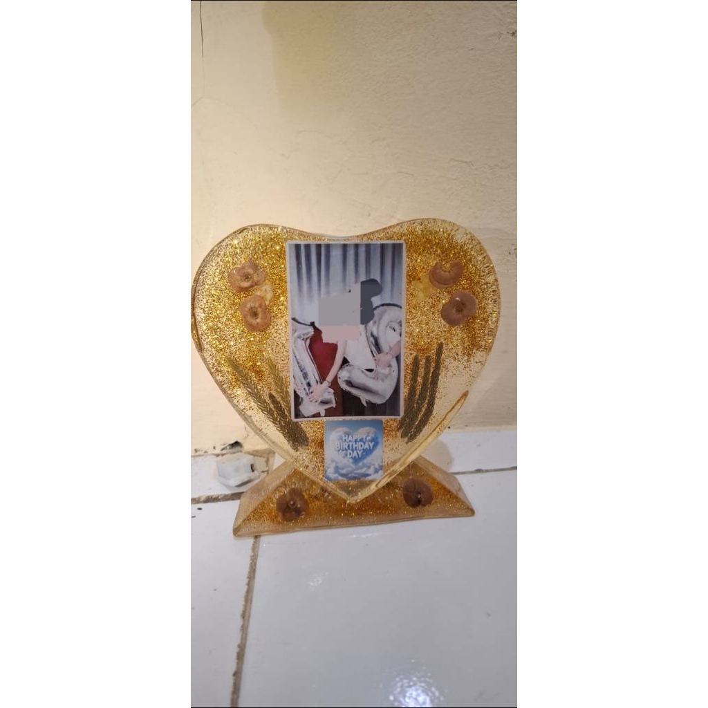 lampu tidur resin custom foto