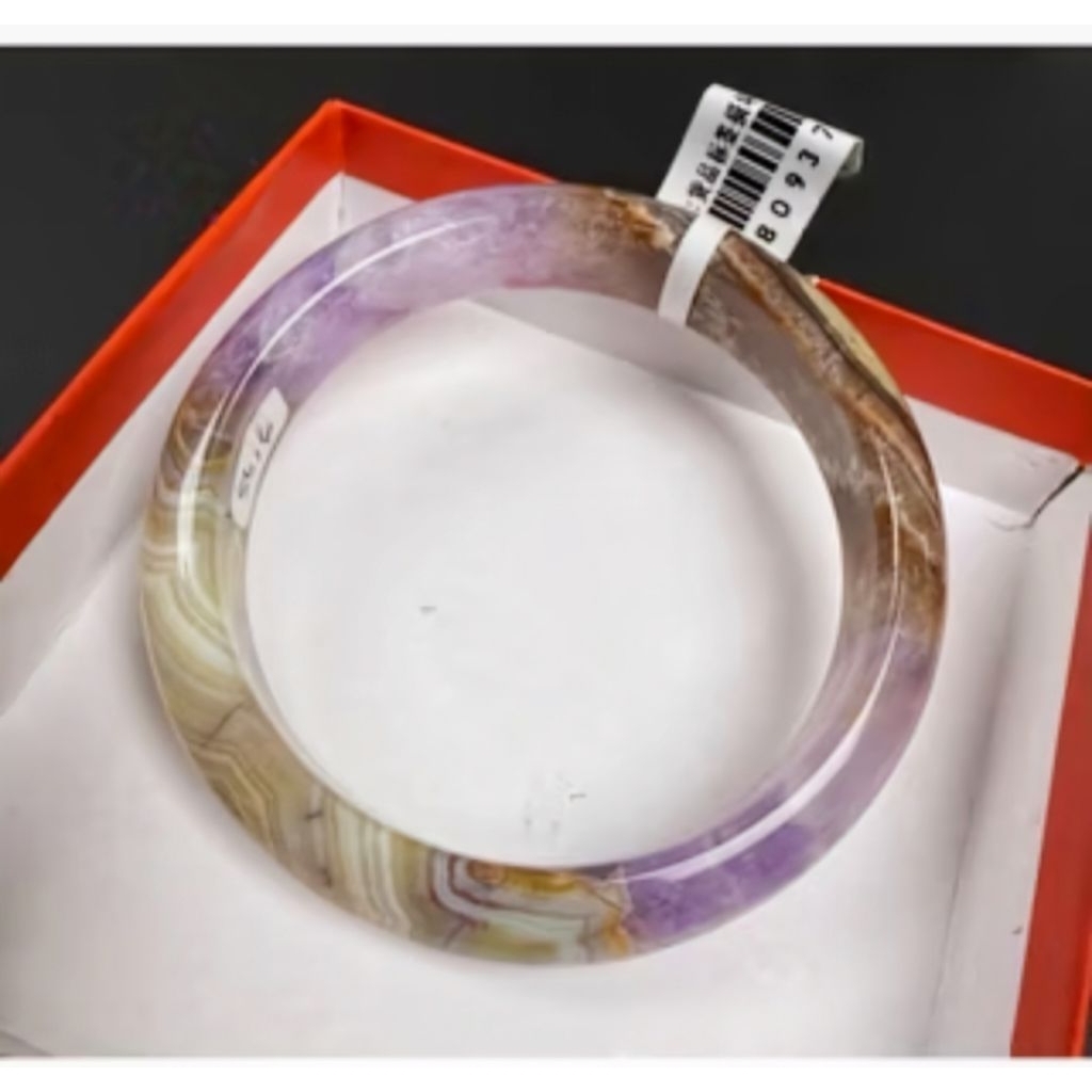 hard bangle amethyst agate