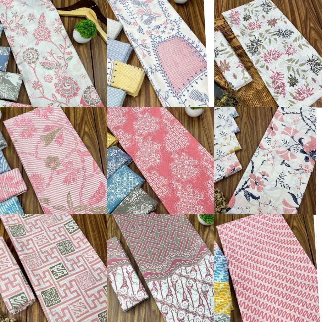 Kain Batik Soft TRR Warna Pink / Kain Batik Pink Soft