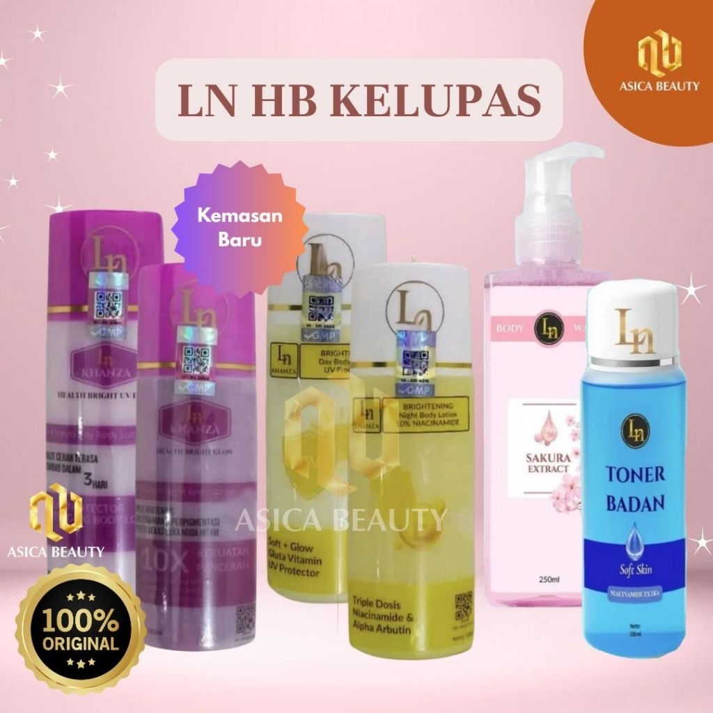 KH| LN Lotion Kelupas| HB Kelupas| Paket Siang Malam| HB Dosting BPOM