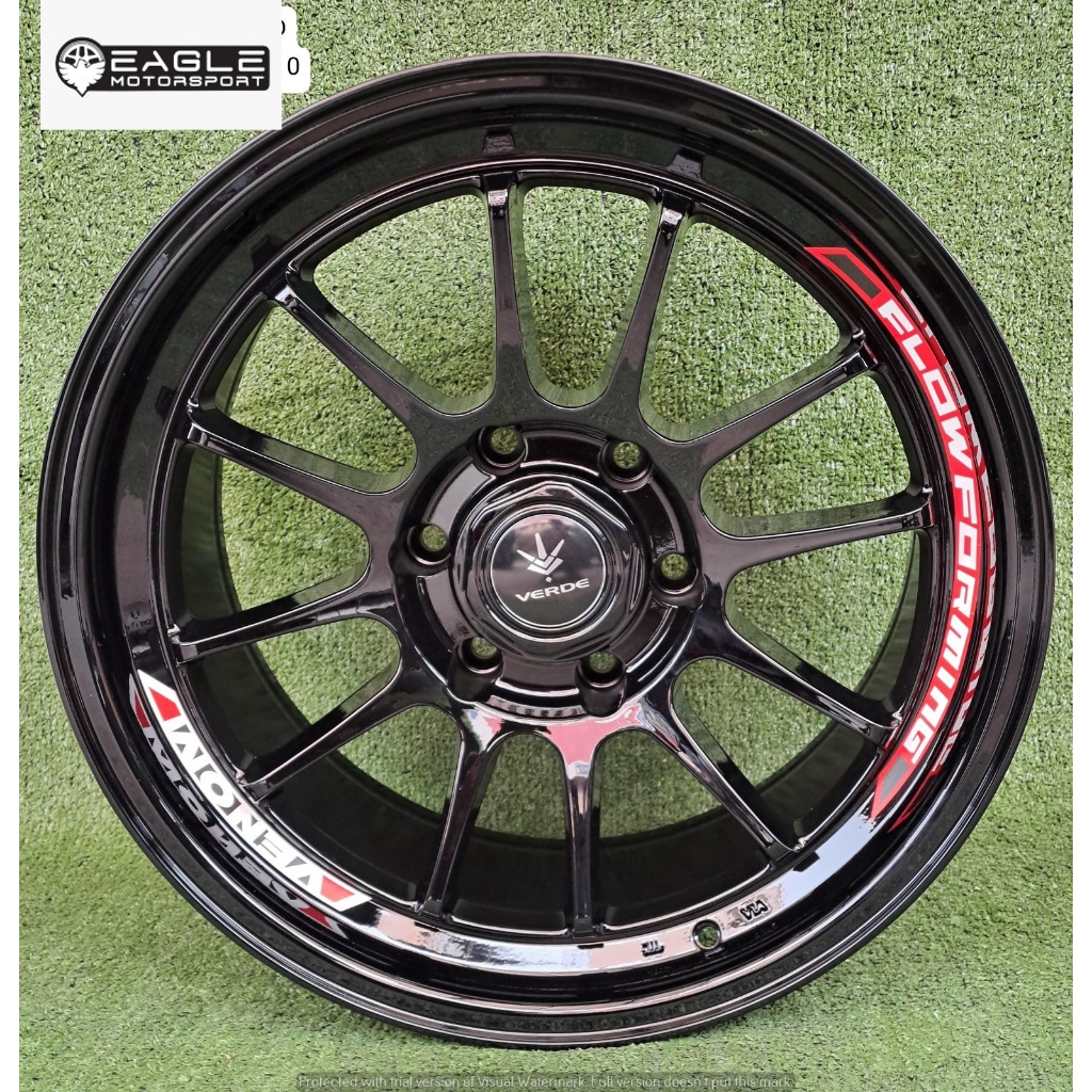 VELG LENSO VENOM 5 R18 H6 BLACK UNTUK MOBIL PAJERO FORTUNER HILUX PRADO DLL.