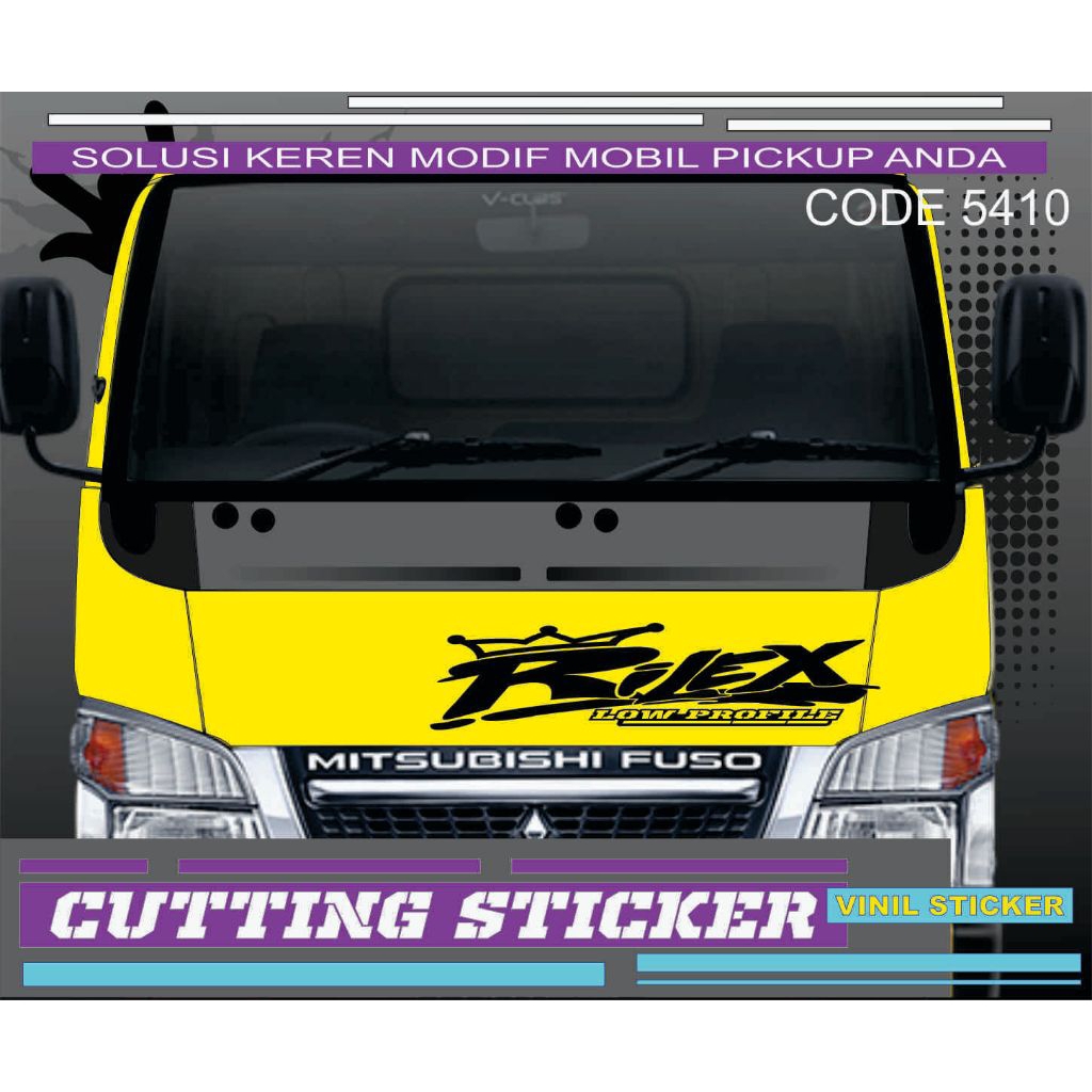 stiker mobil cutting sticker mobil truk truck Canter code 5410